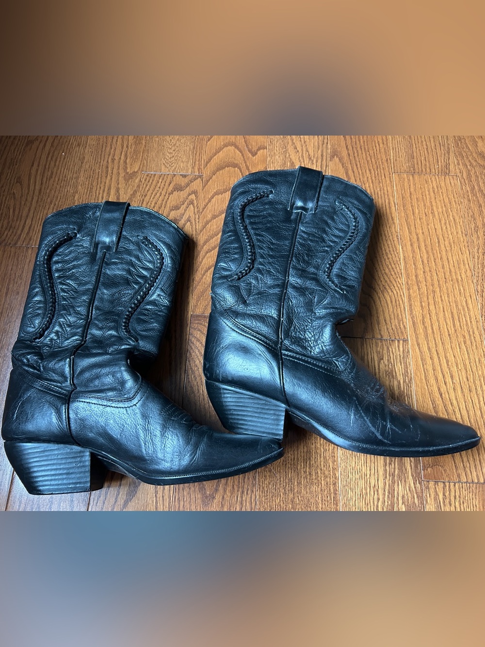 Vintage Women’s Leather Cowboy Boots Sz 9 M